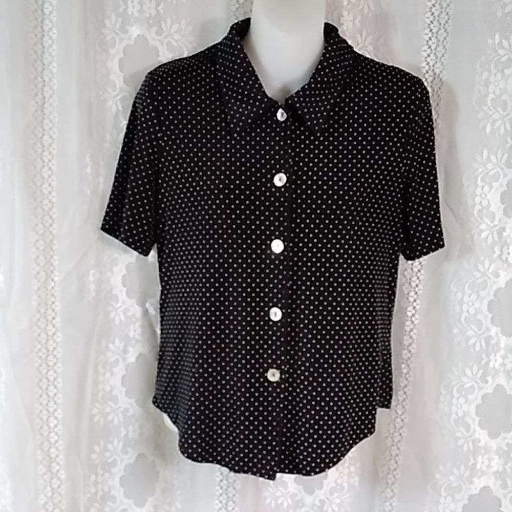 Vintage Ronni Nicole  Polca Women Blouses Size 8
